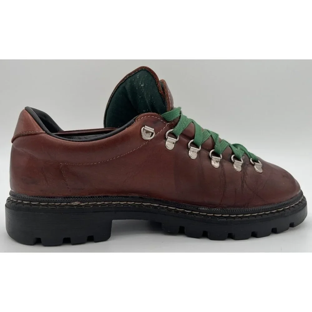 ROOTS TUFF Canada Brown Leather Low Cut Mountain Hiking Boots Men's US 8 D